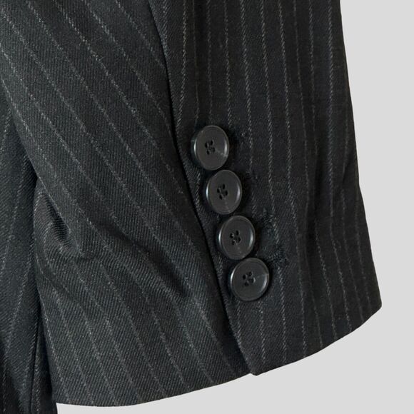 Rails Pinstriped Double Breasted Blazer Charcoal Women's XXL NWT Pockets Classic - Picture 8 of 13